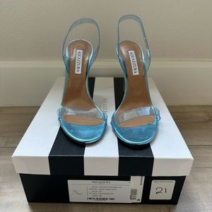 Aquazzura So Nude Plexi Sandals